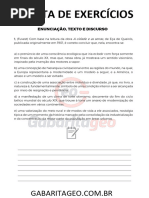 Lista de Exercicios Modulo Enunciacao Texto e Discurso