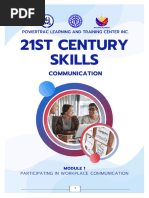 21st Century Skills Communication Module 1