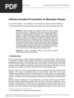 Vehicle accidents prevention on mountain roads