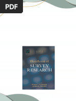 Handbook of Survey Research 2nd Edition Peter V. Marsden All Chapters Instant Download