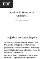 Analise de transporte - Unidade 1