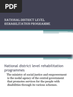 National District Level Rehabilitation Programme