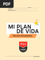 Folleto Estudiantil Plan de Vida 2021