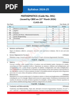 Mathematics Syllabus