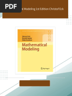 Mathematical Modeling 1st Edition Christof Eck download pdf