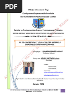 COURS DE CONCEPTION ET UTILISATION DES MATÉRIELS DIDACTIQUES 