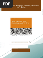 Teaching ESL EFL Reading and Writing 2nd edition I.S.P. Nation 2024 Scribd Download