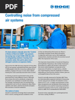 Controlling Noise From Compressed Air Systems