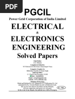 Pgcil Je Electrical & Electronics Engineering Solved Papers