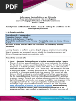 Activity guide and evaluation rubric - Unit 1 - Phase 1 - Setting the conditions for the investigative practicum