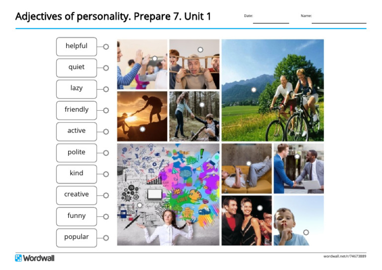 adjectives-of-personality-prepare-7-unit-1-labelled-diagram | PDF image.