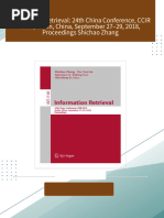 Information Retrieval: 24th China Conference, CCIR 2018, Guilin, China, September 27–29, 2018, Proceedings Shichao Zhang All Chapters Instant Download