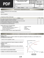 Examen Normalisé Local- 3apic- Sciences de La Vie Et de La Terre - C-Ahnsal- 2020