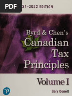 Byrd & Chen's Canadian Tax Principles, 2021-2022 Edition -- Vol 1