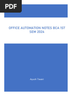 OFFICE AUTOMATION NOTES ~ 2024