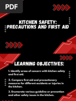 KITCHEN SAFETY Precautions and First Aid