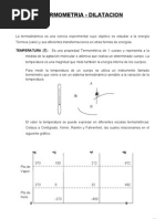 Termometria y Dilatacion