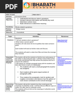 A Level Lesson Plans for June- July