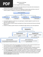 CBSE Class-11 Biology CHAPTER-03 Animal Kingdom Class 11 Notes Biology