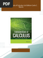 PDF Fundamentals of Calculus 1st Edition Carla C. Morris download