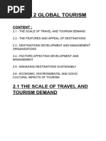 Travel and tourism Unit 2 notes from book