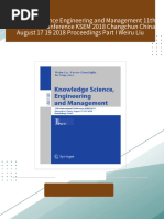 Download full Knowledge Science Engineering and Management 11th International Conference KSEM 2018 Changchun China August 17 19 2018 Proceedings Part I Weiru Liu ebook all chapters