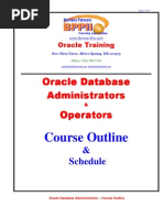 DBA Course Outline