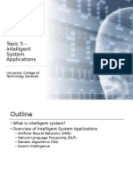 Topic 5 - Intelligent System Applications