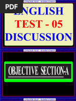 Panal English Test Paper – 05 (TS - 2025) 03Jan