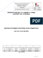 Method Statement for Piping Tie-in Connection_Rev. 01