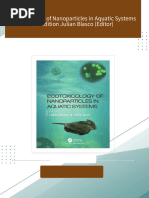 Ecotoxicology of Nanoparticles in Aquatic Systems 1st Edition Julian Blasco (Editor) 2024 scribd download