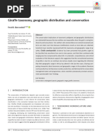 Giraffe taxonomy, geographic distribution and conservation_2020