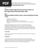 Andhra Pradesh Agricultural Land Conversion for Non Agricultural Purposes Rules 2006