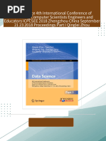 Full download Data Science 4th International Conference of Pioneering Computer Scientists Engineers and Educators ICPCSEE 2018 Zhengzhou China September 21 23 2018 Proceedings Part I Qinglei Zhou pdf docx