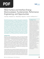 Metal Surface and Interface Energy Electrocatalysis_ Fundamentals, Performance Engineering, and Opportunities