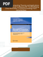 Full Download Bio inspired Computing Theories and Applications 13th International Conference BIC TA 2018 Beijing China November 2 4 2018 Proceedings Part I Jianyong Qiao PDF DOCX