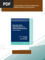 Complete Download Sample Size Calculations in Clinical Research, Third Edition Shein-Chung Chow PDF All Chapters