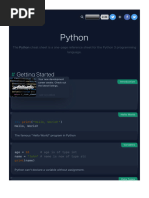 Python Cheat Sheet & Quick Reference