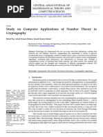 Number Theory in Cryptography