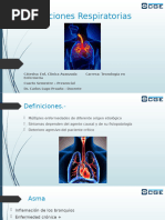 Disfunciones respiratorias - digestivas