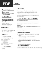 White Clean Minimalist Business Real Estate Resume