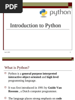 Introduction to Python