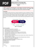 Oopm(Cs305) Unit-2 Notes