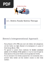 Bowen's Family Systems Therapy