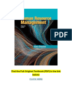 Human Resource Management 15th Edition TEXTBOOK