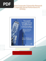 Download Full Toward Integrative Corporate Citizenship Research Advances in Corporate Social Performance M. Orlitzky PDF All Chapters