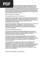 Operation of statutes in general means usage of statutes which we bound to use law maker and will be used by the law follower