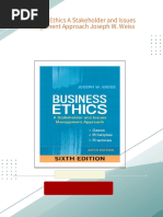 Business Ethics A Stakeholder and Issues Management Approach Joseph W. Weiss 2024 scribd download