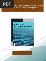 MATLAB Programming Mathematical Problem Solutions De Gruyter STEM  1st Edition Dingyü Xue 2024 Scribd Download