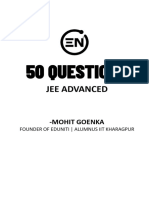 50 Questions for JEE Advanced Eduniti